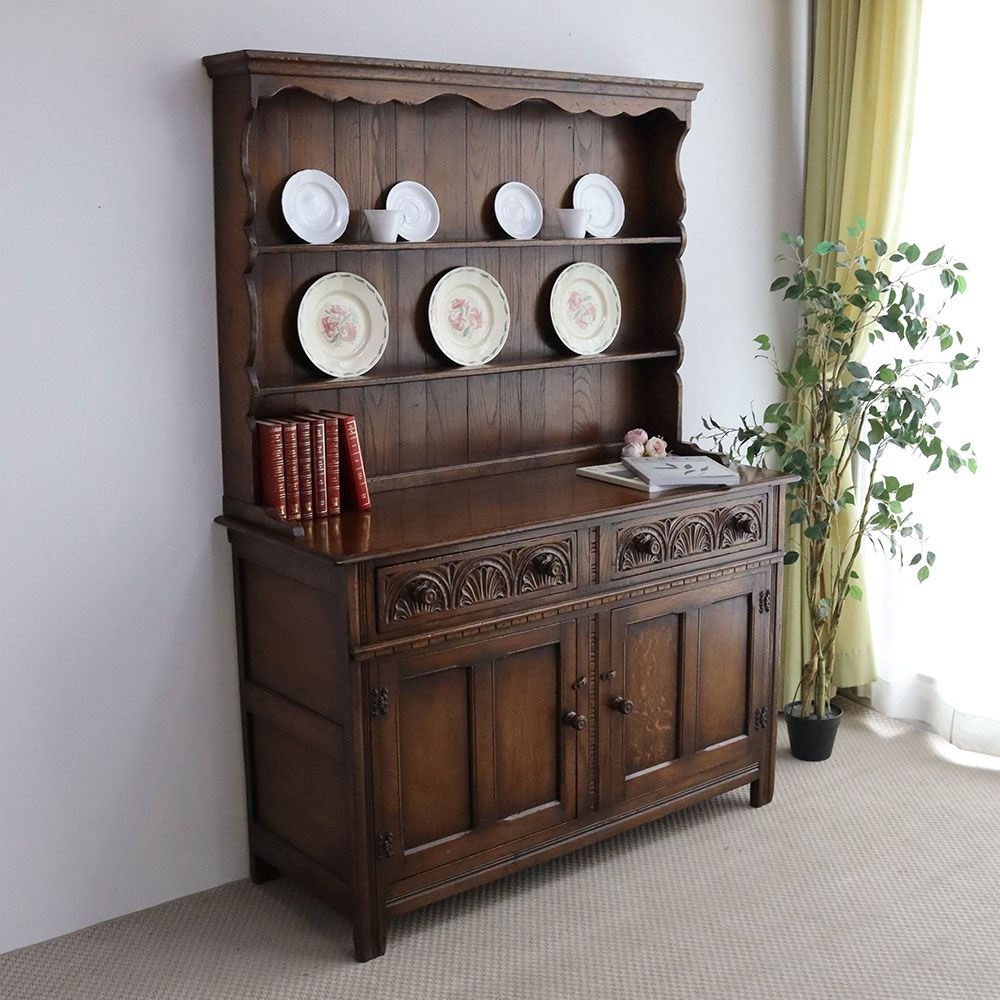 ダイニングの主役に♪ 食器棚/カップボード VC108-001 – アンティーク