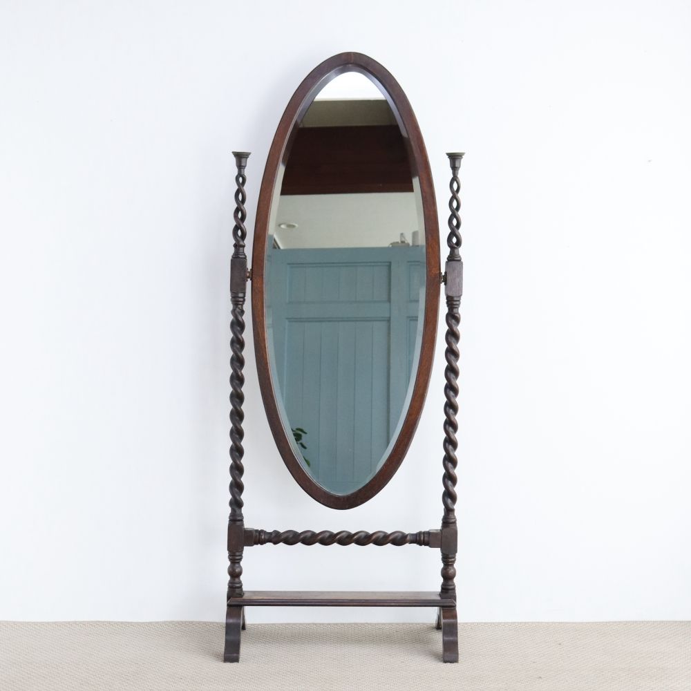 オシャレなオーバル型♪ アンティークミラー VC108-197 – アンティーク