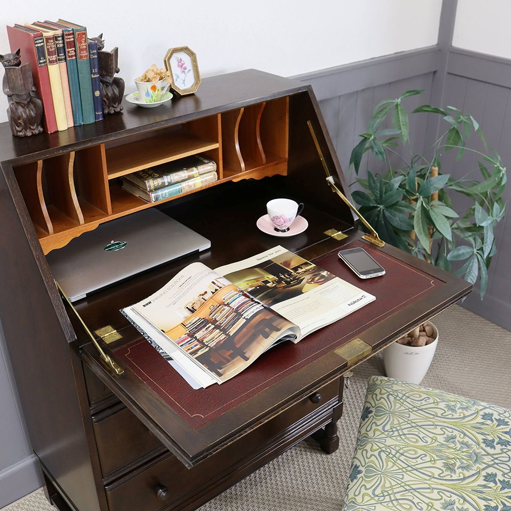 シックな深いブラウン♪ ライティングビューロー VC108-245