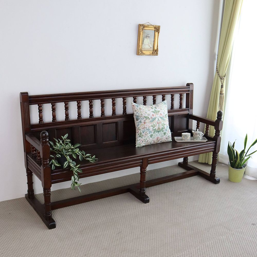 贅沢なマホガニー製です♪ ベンチ VC109-050 – アンティーク家具と雑貨