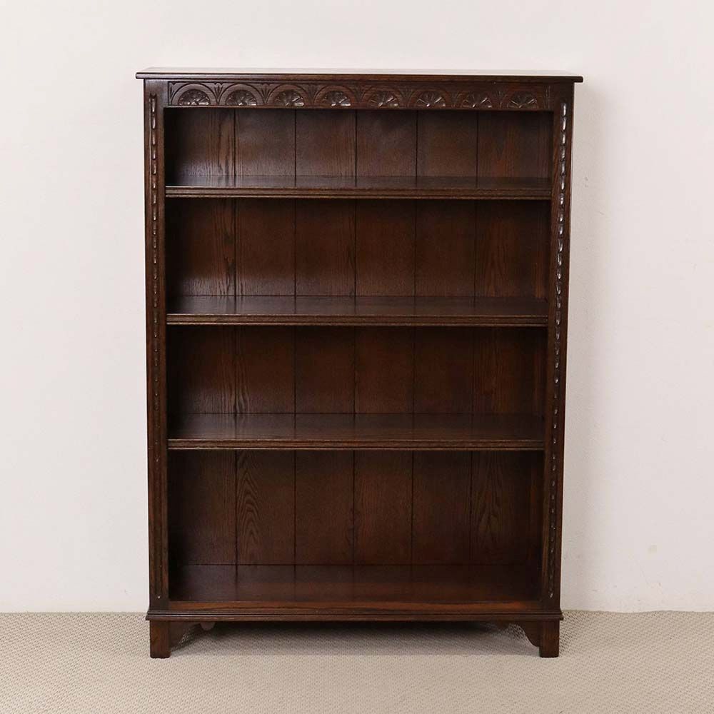 本棚を縁取る装飾も素敵です♪ ブックシェルフ VC113-044