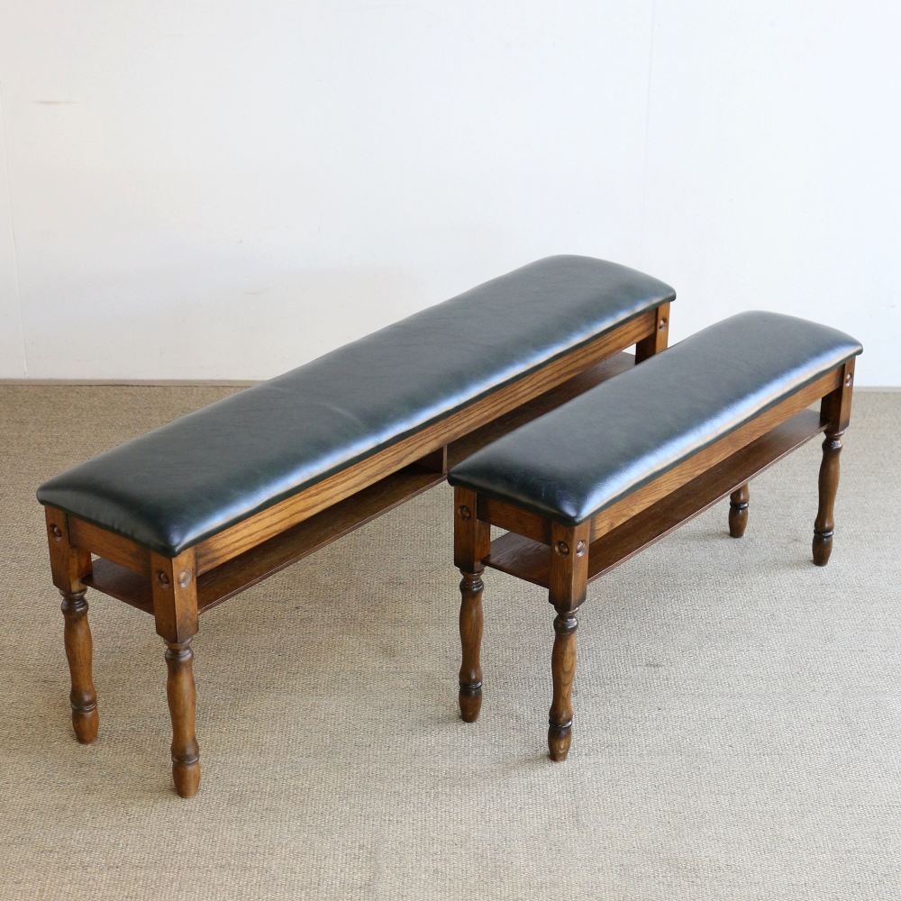 オシャレなベンチ♪ アンティーク調 玄関スツール（幅120） MC2-JG333