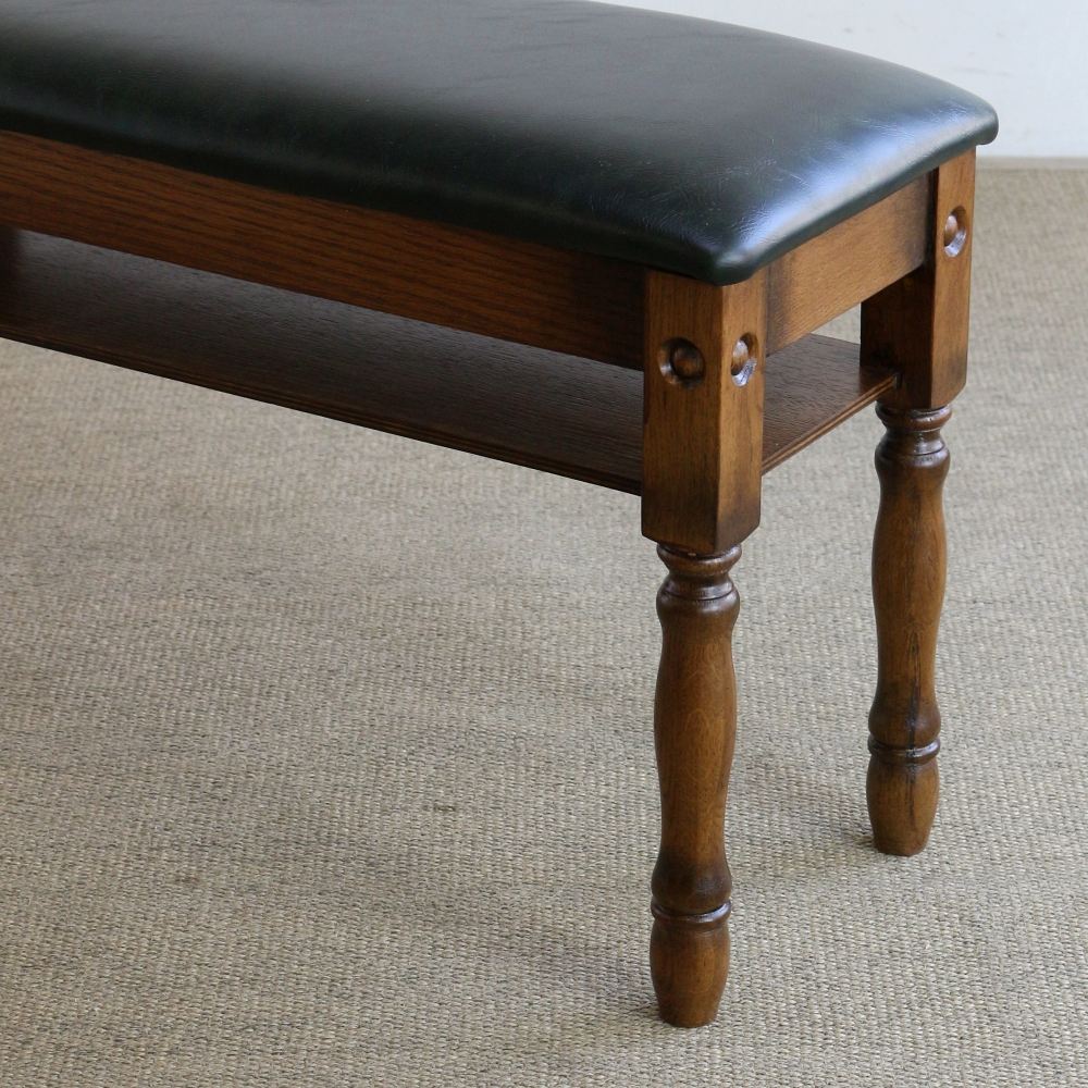 オシャレなベンチ♪ アンティーク調 玄関スツール（幅120） MC2-JG333