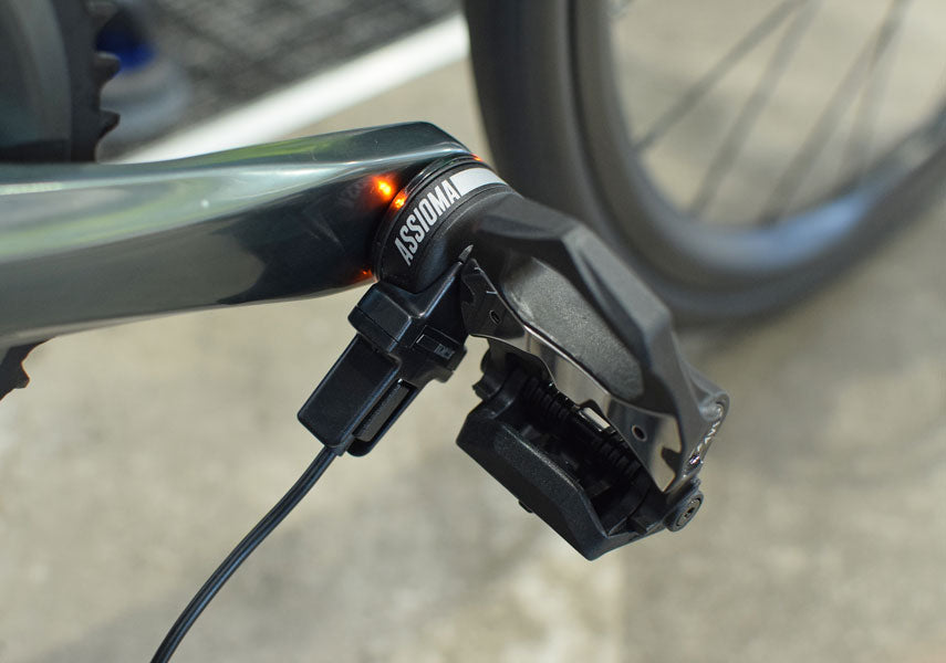 充電可能なペダル式パワーメーターFavero Assioma（ファベロ・アシオマ