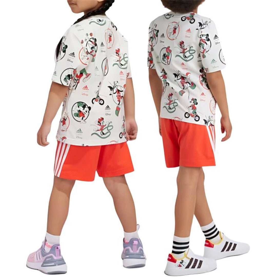 GS) adidas Disney Mickey Mouse T-Shirt Set Asia Sizing 'White