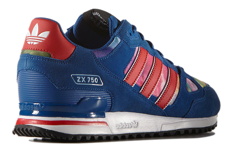 adidas originals ZX 750 Sport Shoes Blue/Red AQ3187