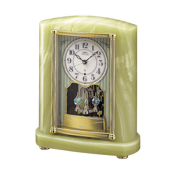 SEIKO EMBLEM セイコーエムブレム 天然石の風合いが魅力な回転飾り電波