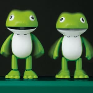 RHYTHM ケロクロック2 目覚まし時計【8RDA46RH03】 白 – 正美堂時計店