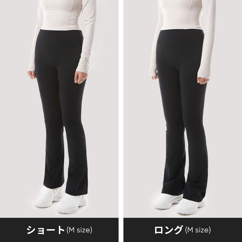 Airywin シャロン フレアレギンス (ブラック) | andar JAPAN