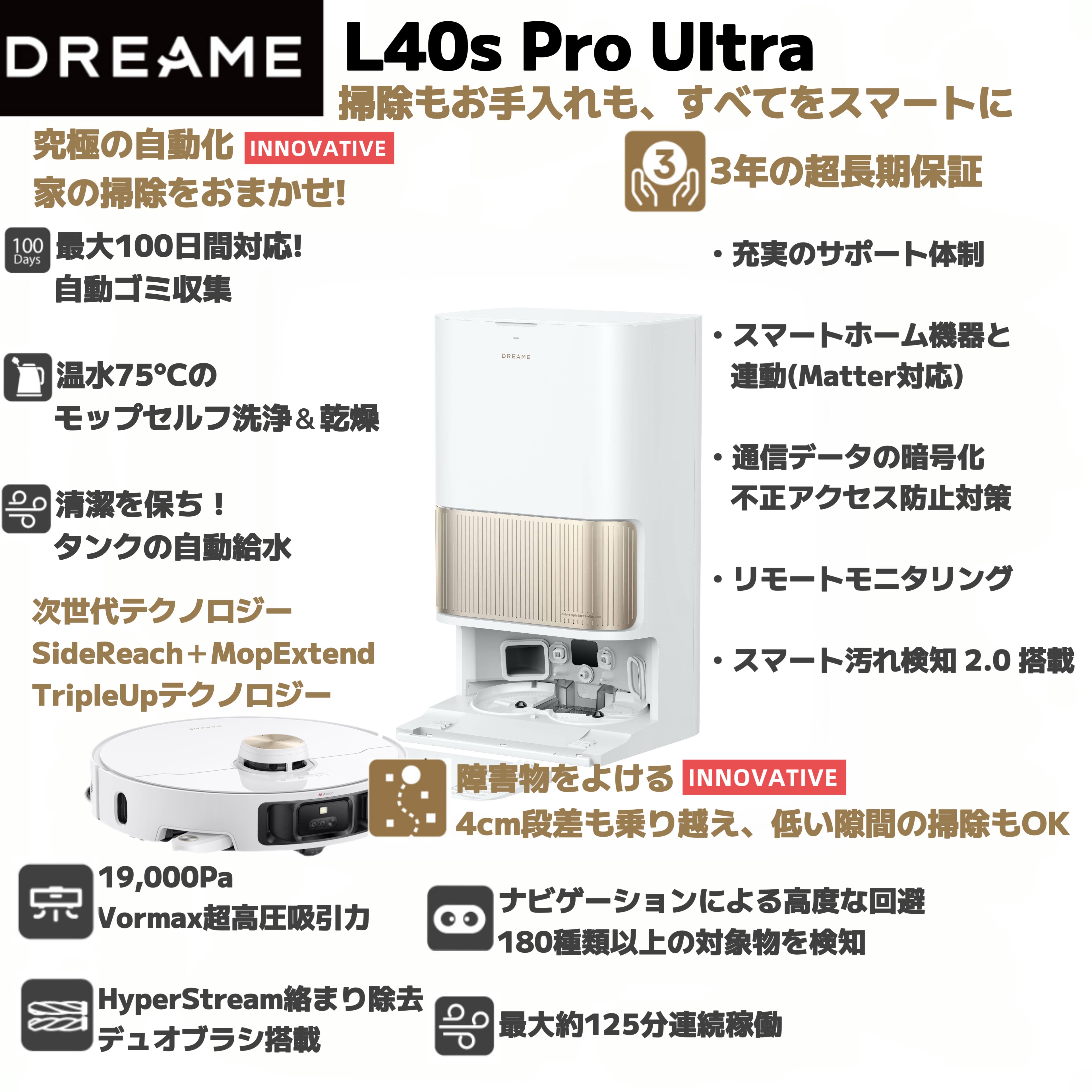 Dreame・ドリーミー まるわかり第一弾｜L40s Pro Ultra 全自動ロボット