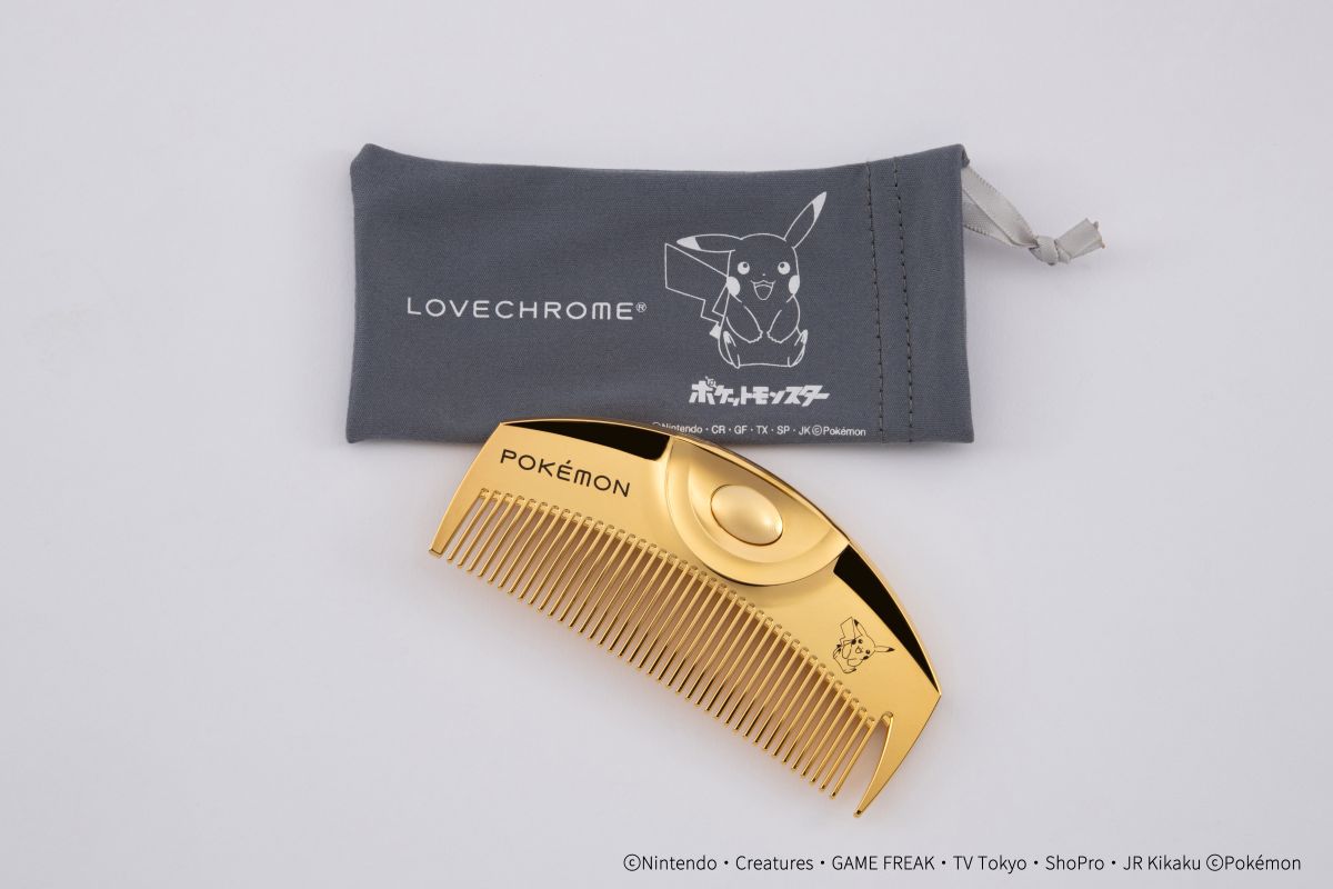 ラブクロム ポケモン モデル K24GPツキ ゴールド <ピカチュウ>　コーム ラブクロム ポケモン モデル K24GPツキ ゴールド <ピカチュウ>