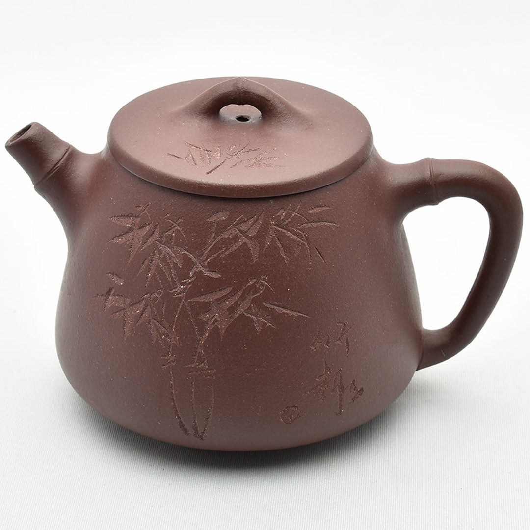 宜興紫砂壺 高石瓢竹（周向春・濃茶）急須｜中国茶器の天香茶行