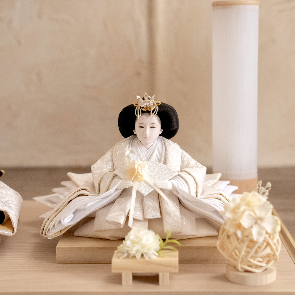 雛人形 kokokara（ここから） 喜与花-kiyoka- 花飾りひな人形