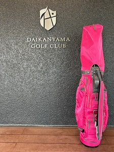 考英舎 ナイロンキャディバッグ ピンク/グレー– 代官山ゴルフ倶楽部