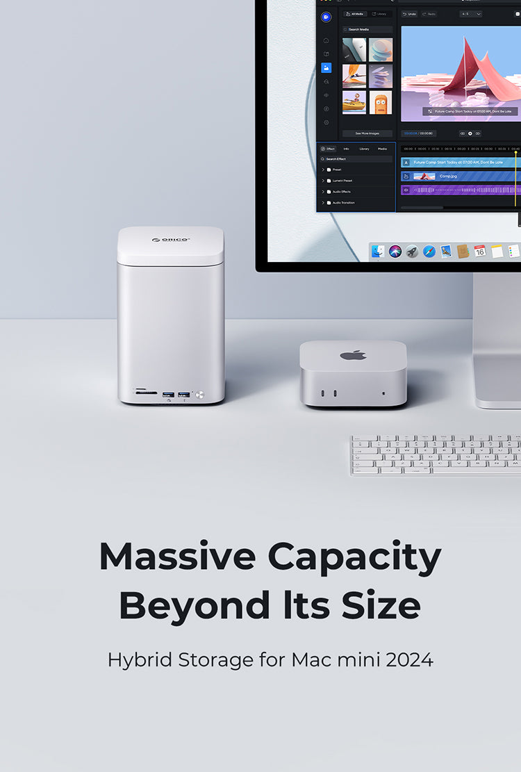 ORICO MiniTower Desktop Hybrid Storage System for Mac mini
