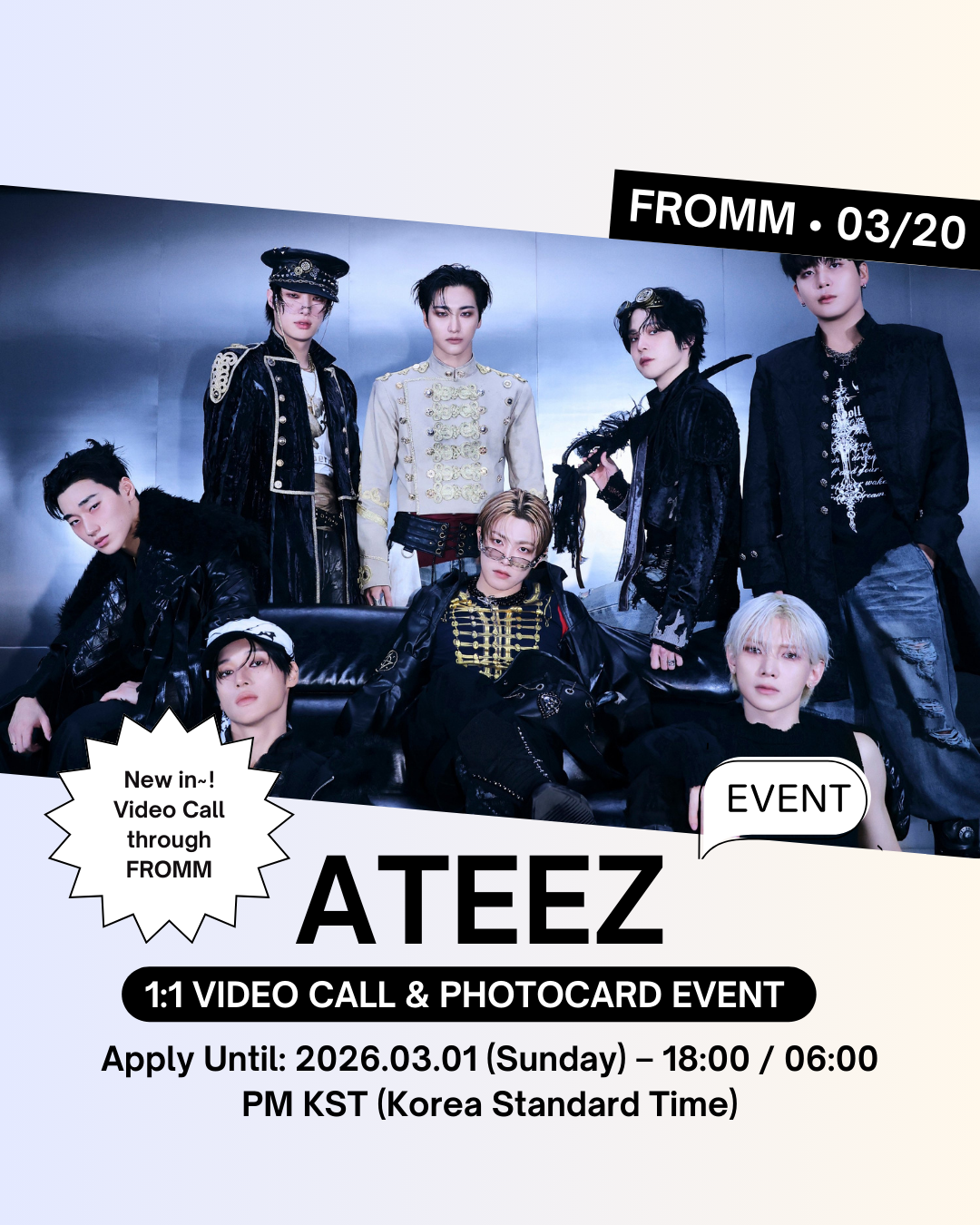 06/11 TOKTOQ PHOTOCARD EVENT] ATEEZ - GOLDEN HOUR : Part.3
