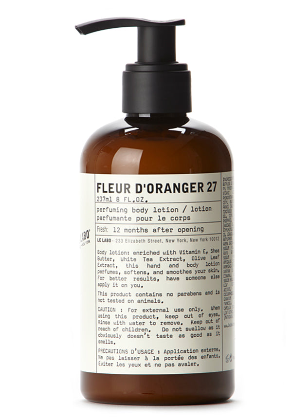 Fleur d'Oranger 27 Body Lotion by Le Labo Body Care | Luckyscent