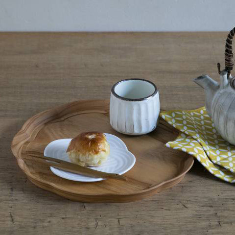 四十沢木材工芸 輪花盆 中 ｜のレン神楽坂【公式通販】発酵、暮らしの