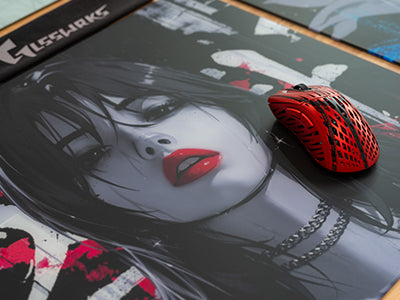 GLSSWRKS Hana Premium Glass Mouse Pad, Japan Edition, 560x480mm