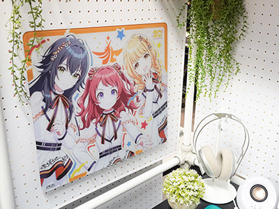 ふもコレ × 学園アイドルマスター ガラスマウスパッド【他商品との同梱