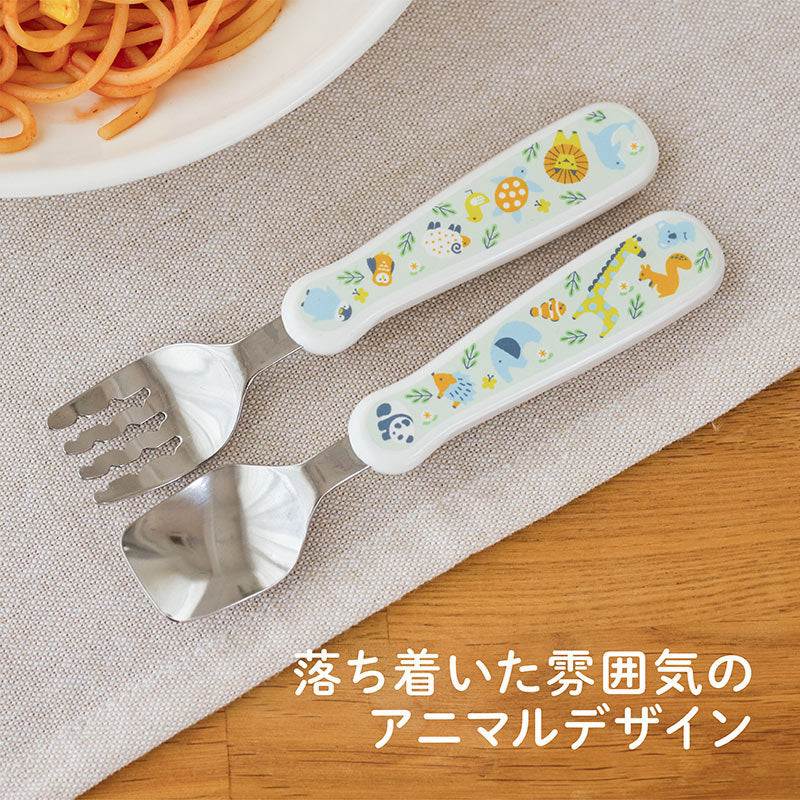 1.5歳ごろ～】フォーク＆スプーン print 「あにまる」 購入が子供たち