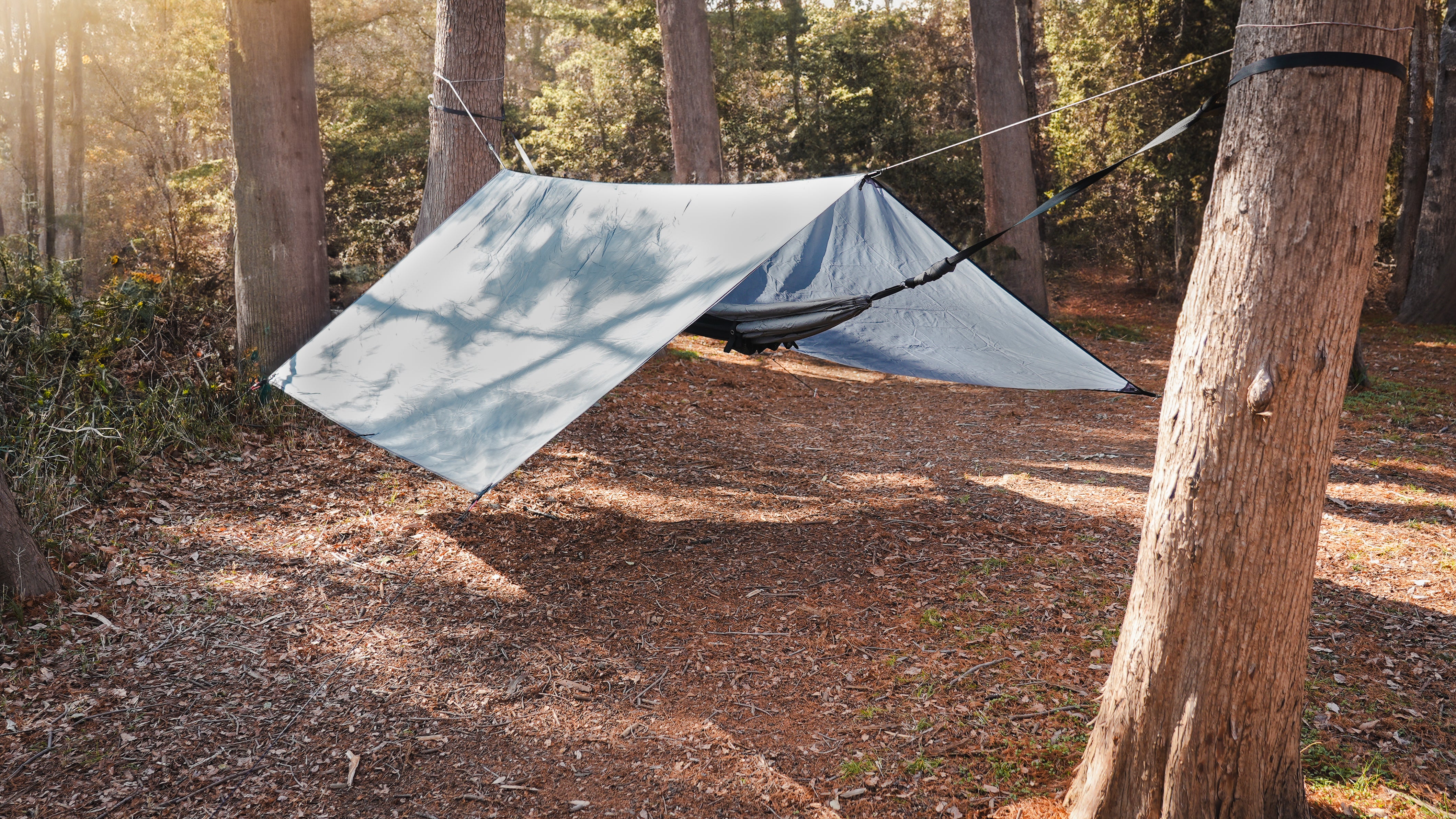 ハンモック＋タープ セット（色：Gray）【2,3日で発送】｜ハンモック