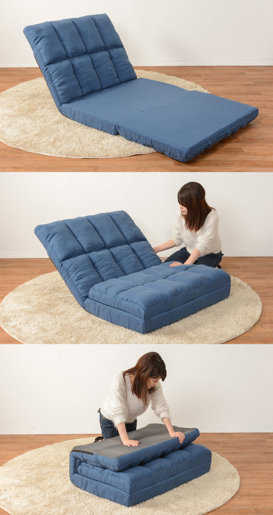 コンパクト】折りたたみソファマットレスはお泊りやごろ寝に便利