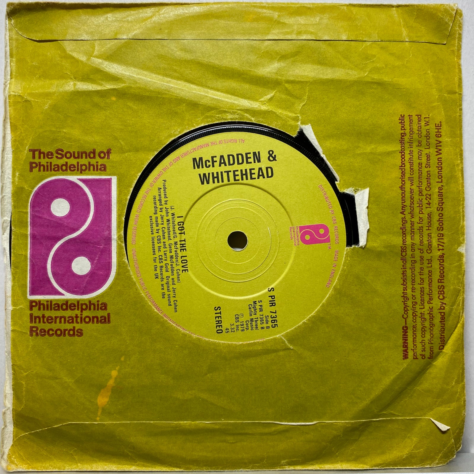 McFadden & Whitehead / Ain't No Stoppin' Us Now | VINYL7 RECORDS