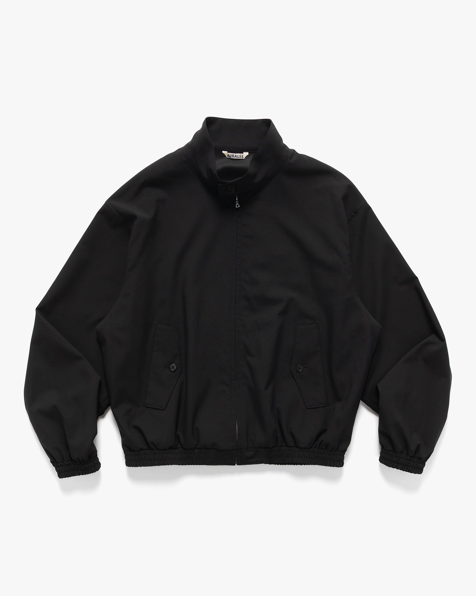 Wool Boa Zip Up Blouson Black | HAVEN