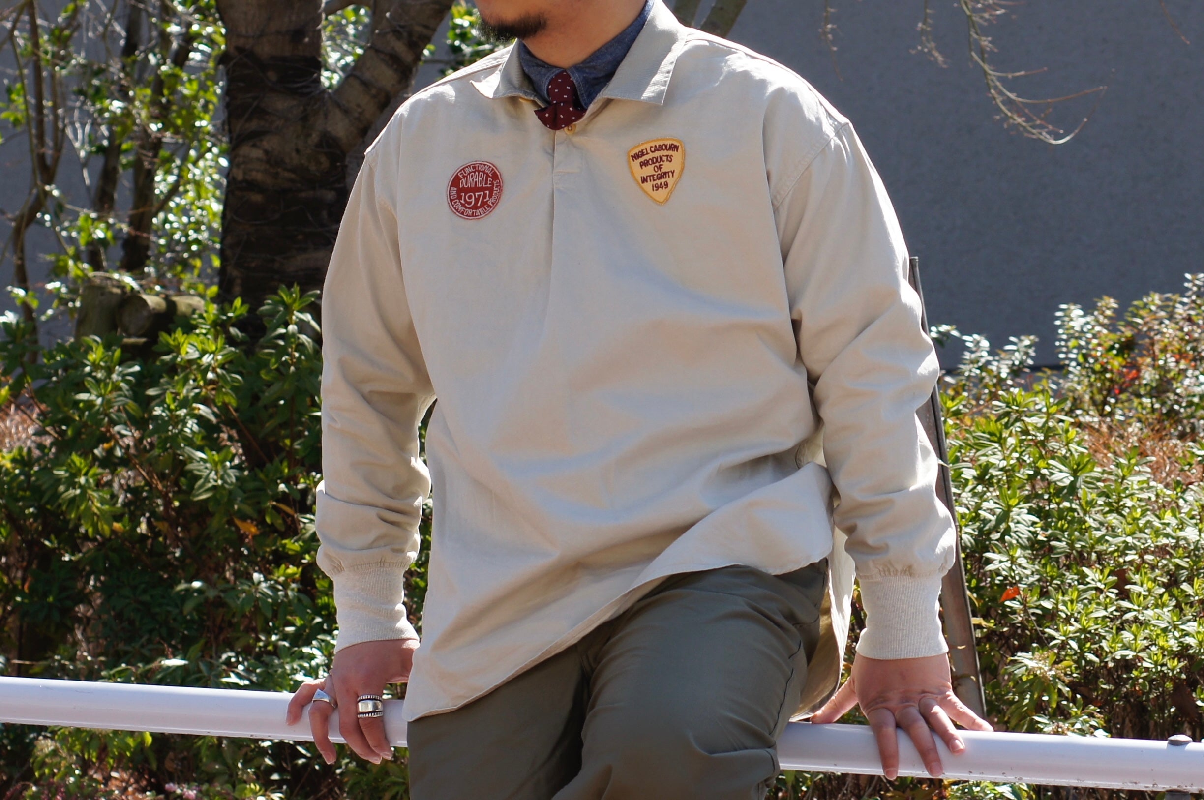 英国らしいシャツ》RUGGER SHIRT - PIGMENT FADE – ナイジェル