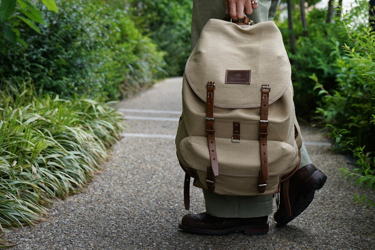ジュートファブリック》SWISS ARMY RUCKSACK - PEAT LABEL