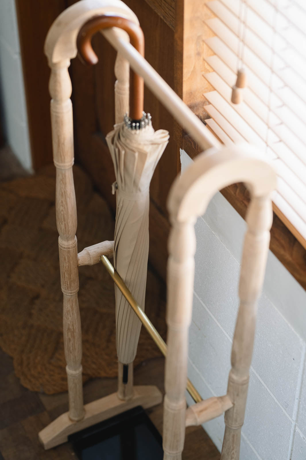 栗の木 無垢材 栗の木の傘立て 大湊文吉商店 秋田杉 格子傘立 OM-181