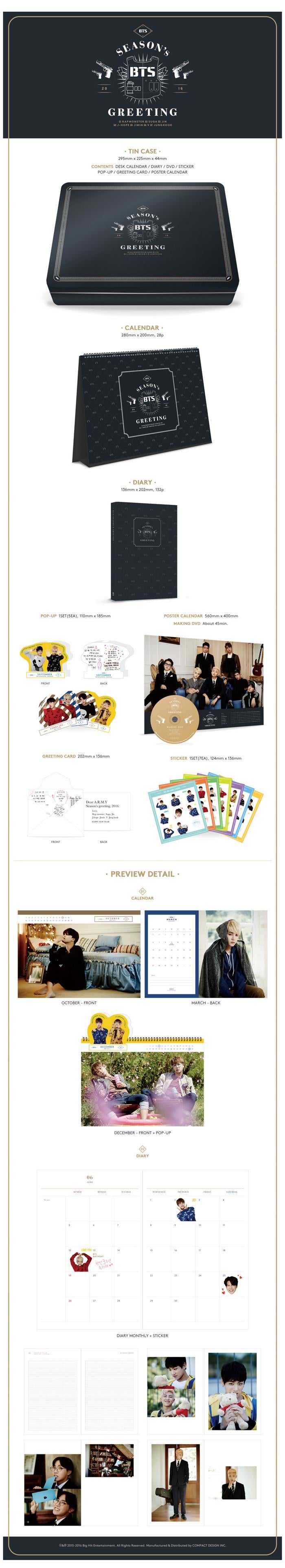 방탄소년단 | BTS [ 2016 SEASON'S GREETINGS ] - Music Plaza