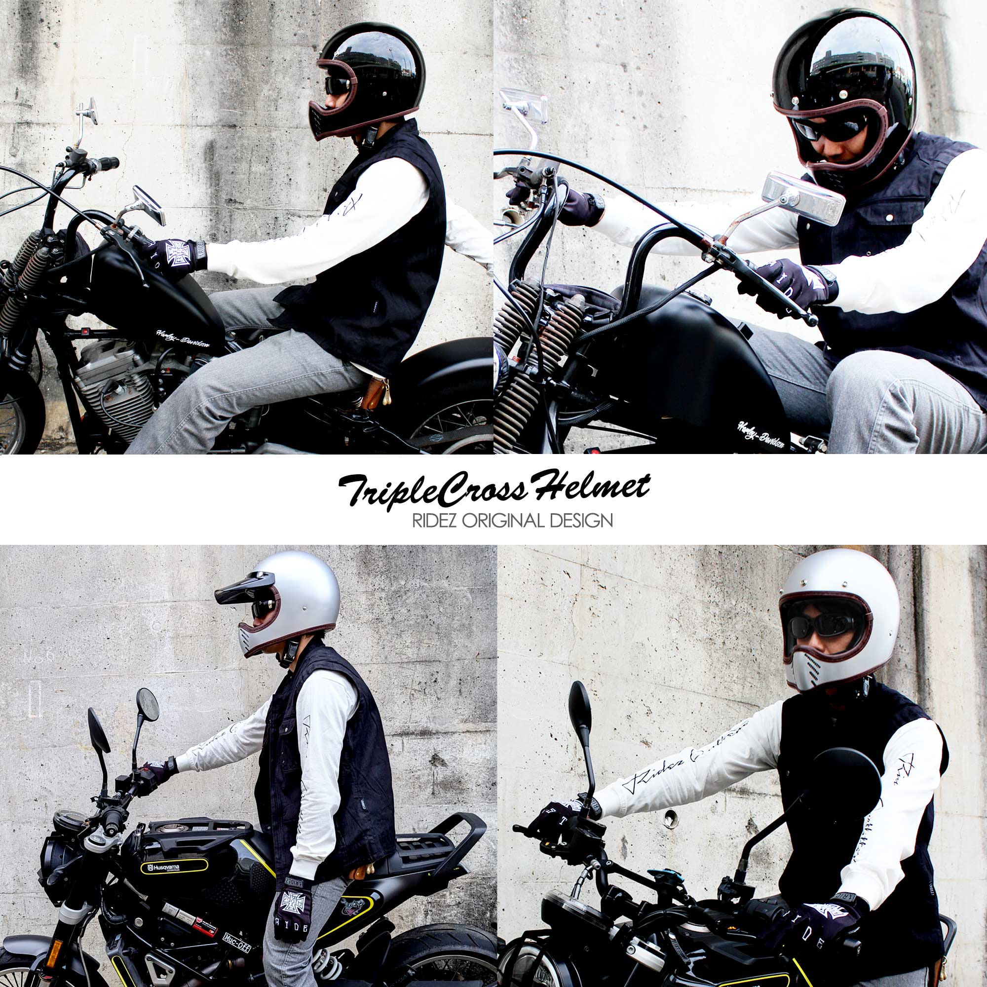 ビンテージモトクロスVMXをコンセプトに開発したRIDEZトリプルクロス