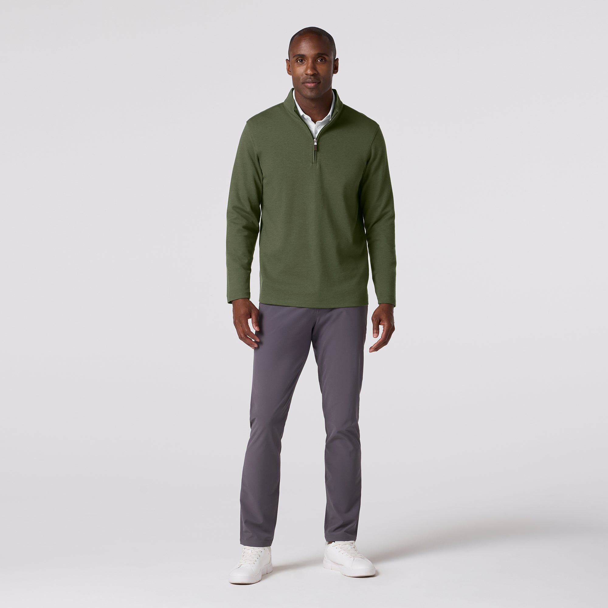 KPI Quarter Zip - Olive | Mizzen+Main
