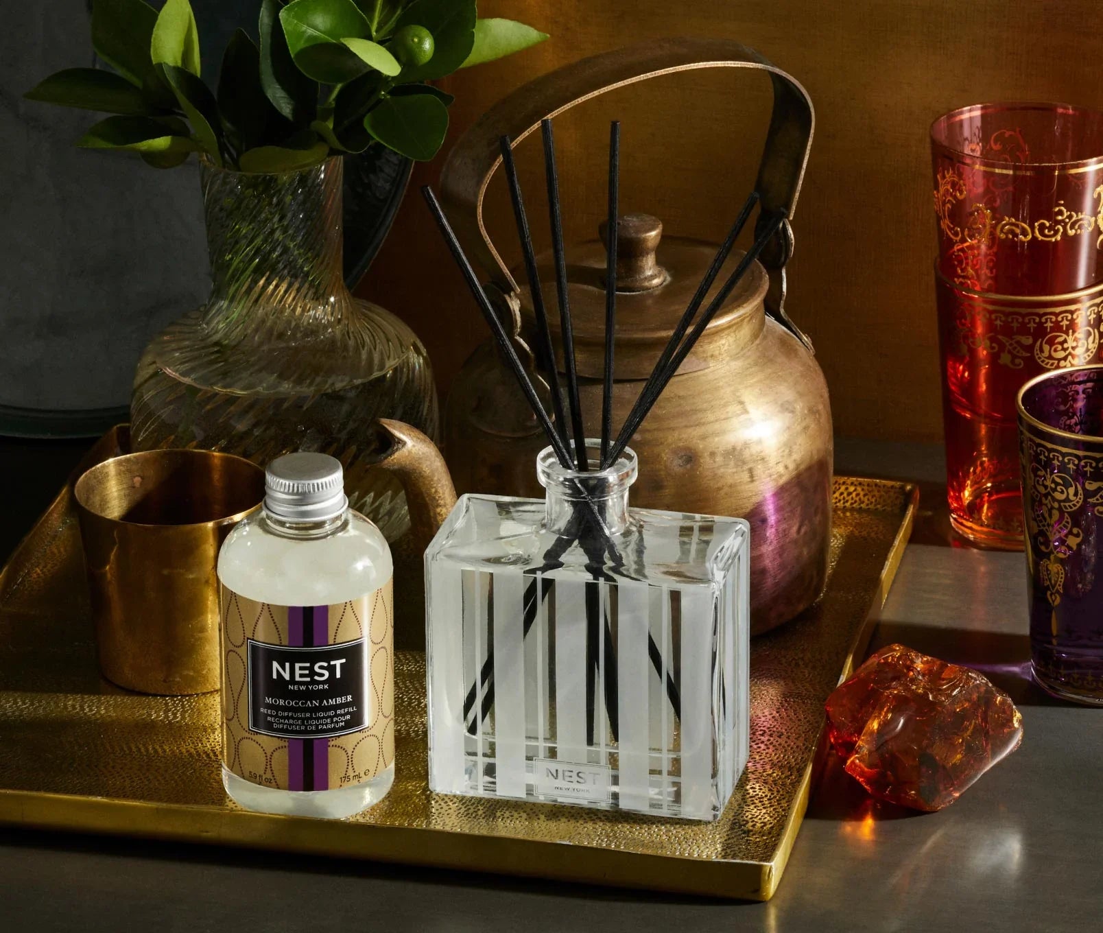 Moroccan Amber Reed Diffuser Refill | NEST New York