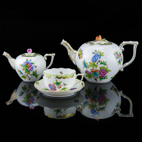 伝統・本物】ヘレンド『ヴィクトリア』ティーセット - 英国