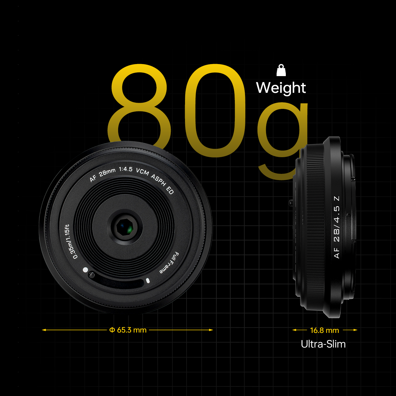 Viltrox AF 28mm F4.5 Z Full-Frame Lens | Ultra-Slim & Lightweight