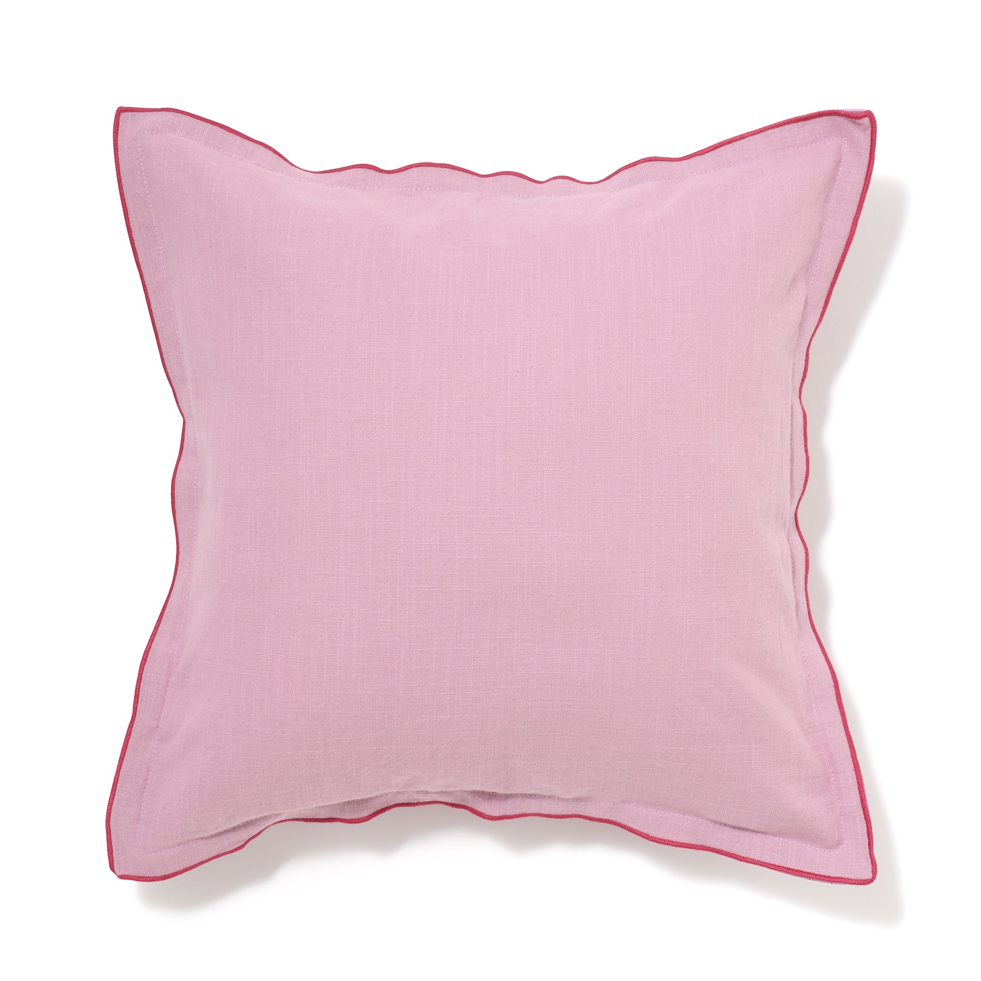 バイカラーパイピング クッションカバー 450×450 パープル（043