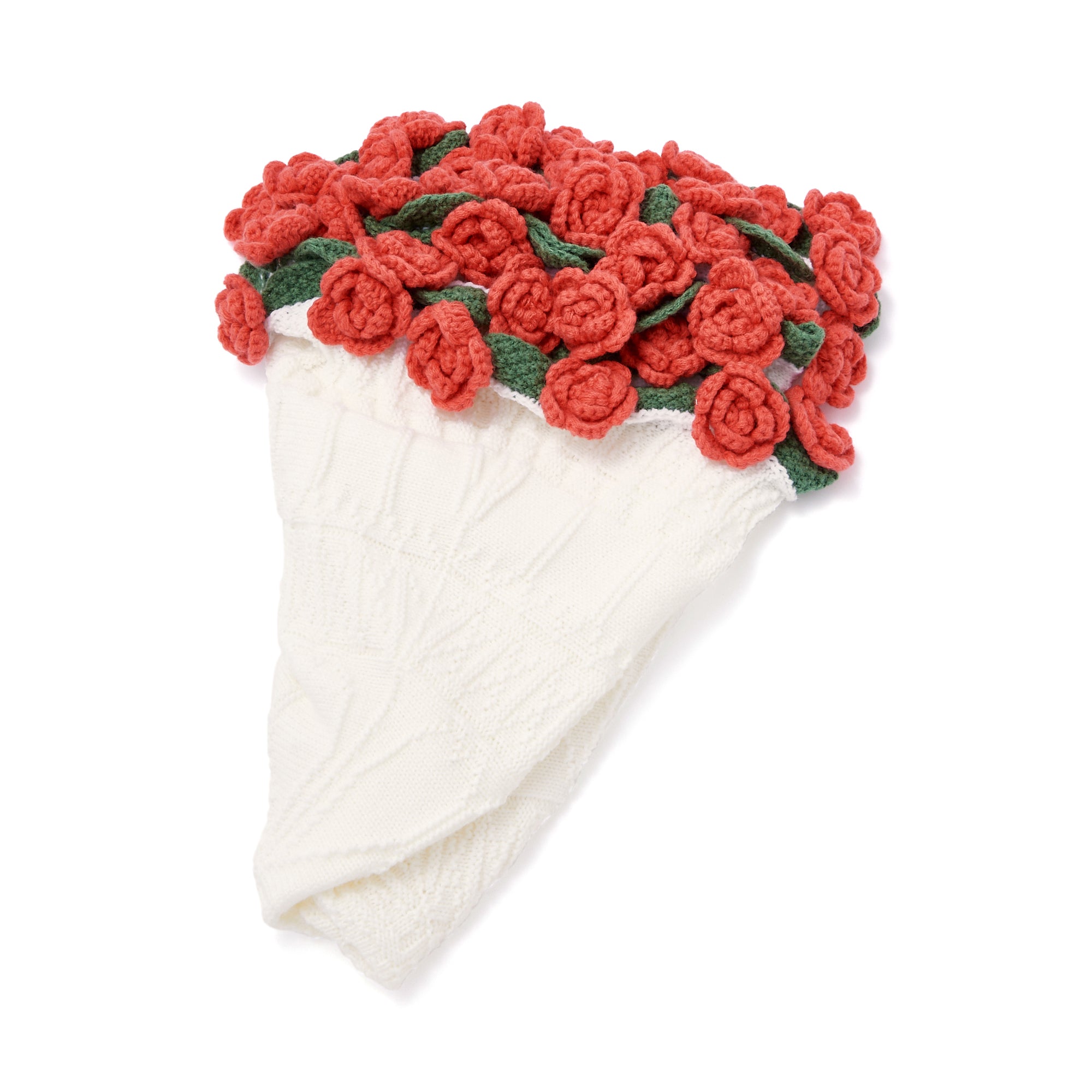 フラワーブーケスロー（ひざ掛け） Φ900 レッド | Francfranc（フラン