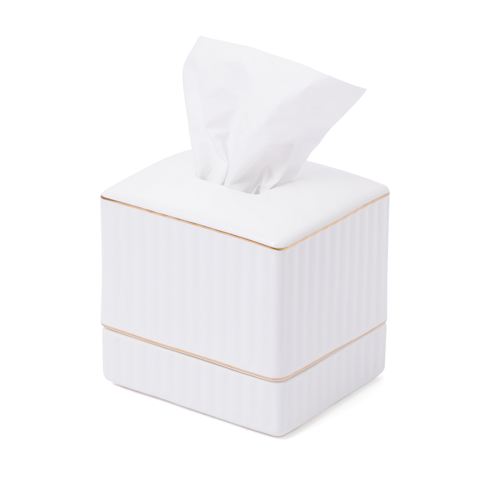 コンパクト セラミックティッシュボックス ゴールド | Francfranc