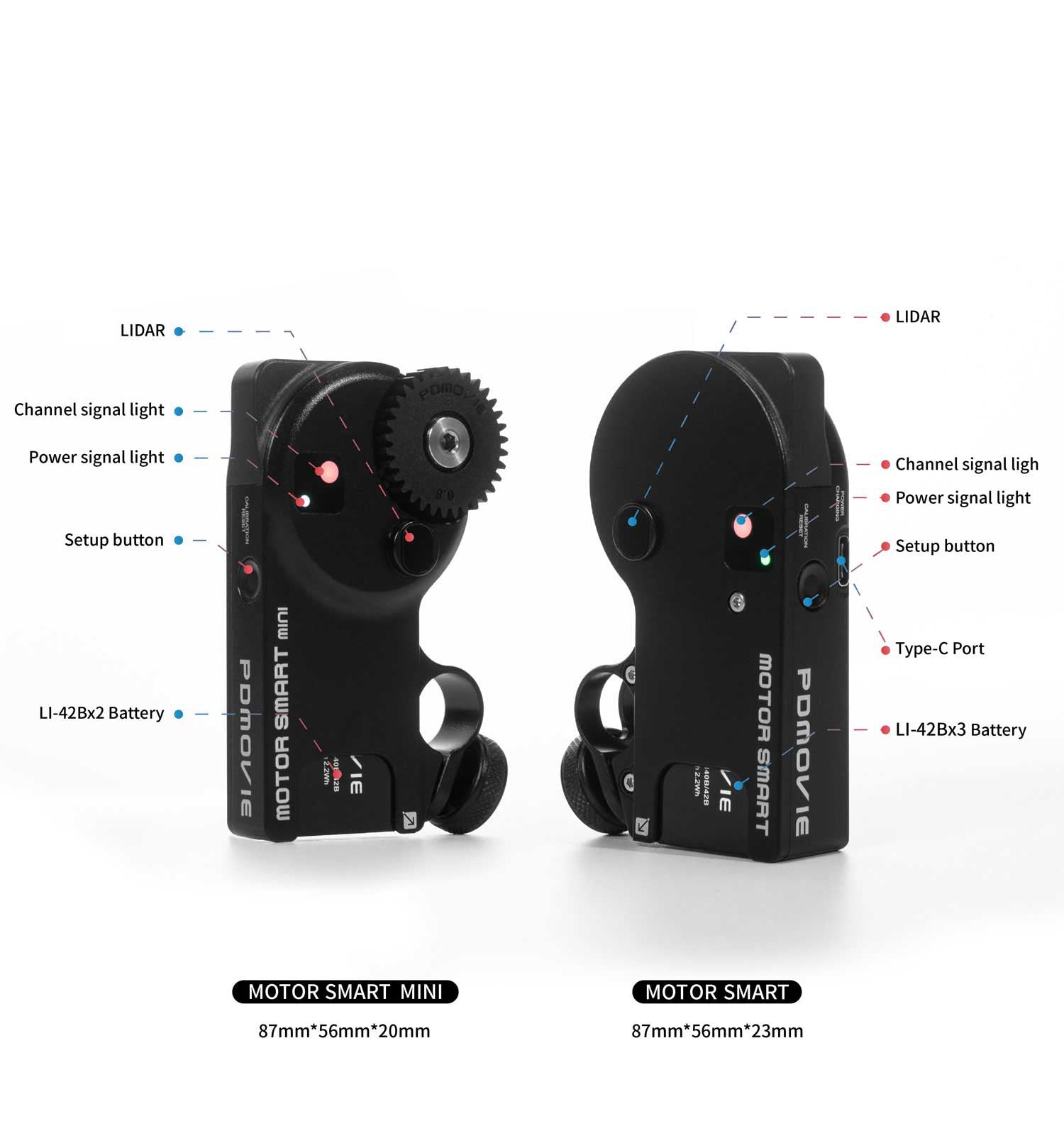 PDMOVIE LIVE AIR 3 SMART LiDAR Autofocus Wireless lens control system.