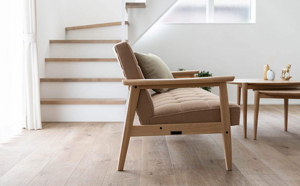 店頭限定】カリモク60【正規販売店】Kチェア リーベルブラウン×モカ