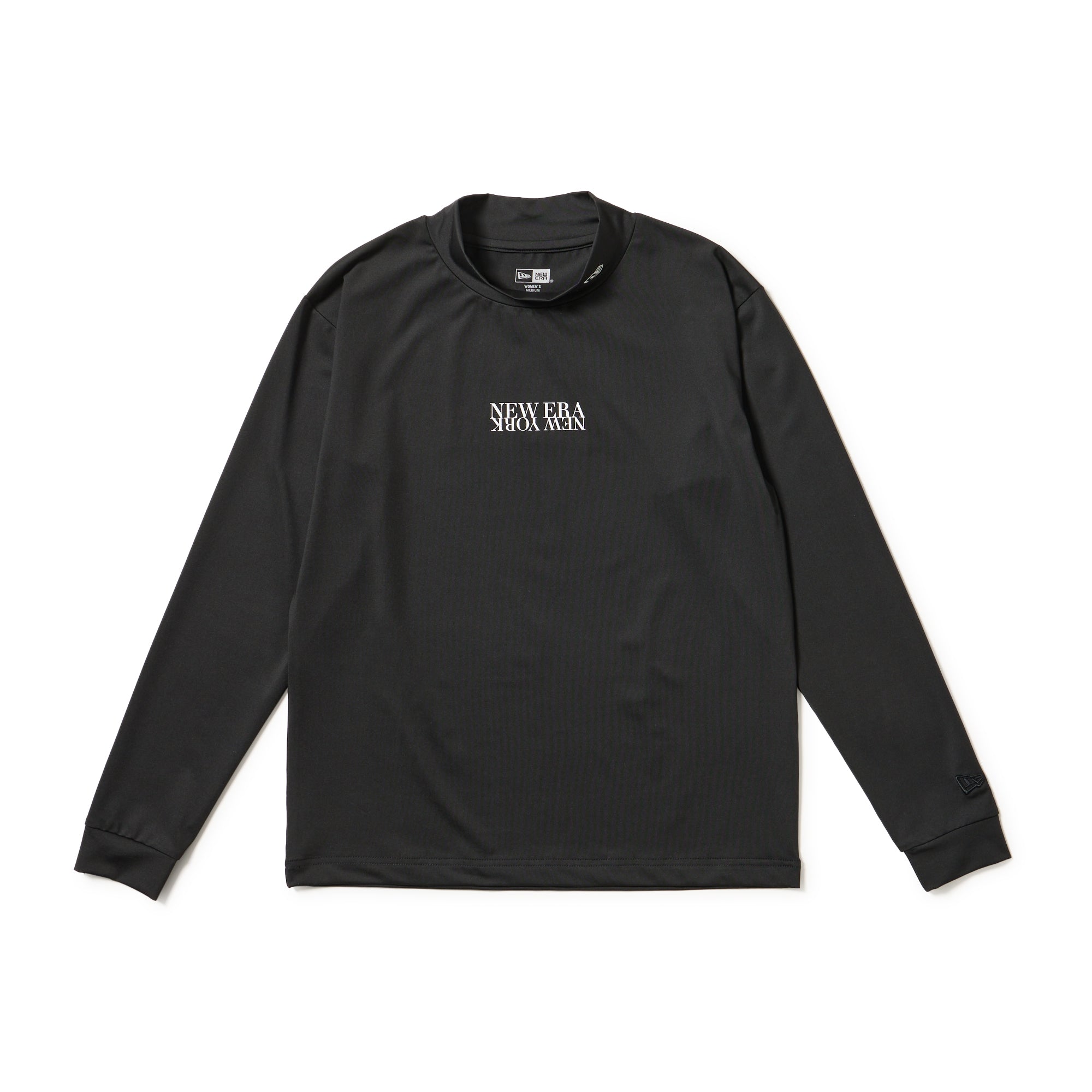 長袖 ミッドネック ベアTシャツ NEW ERA NEW YORK ブラック | ゴルフ