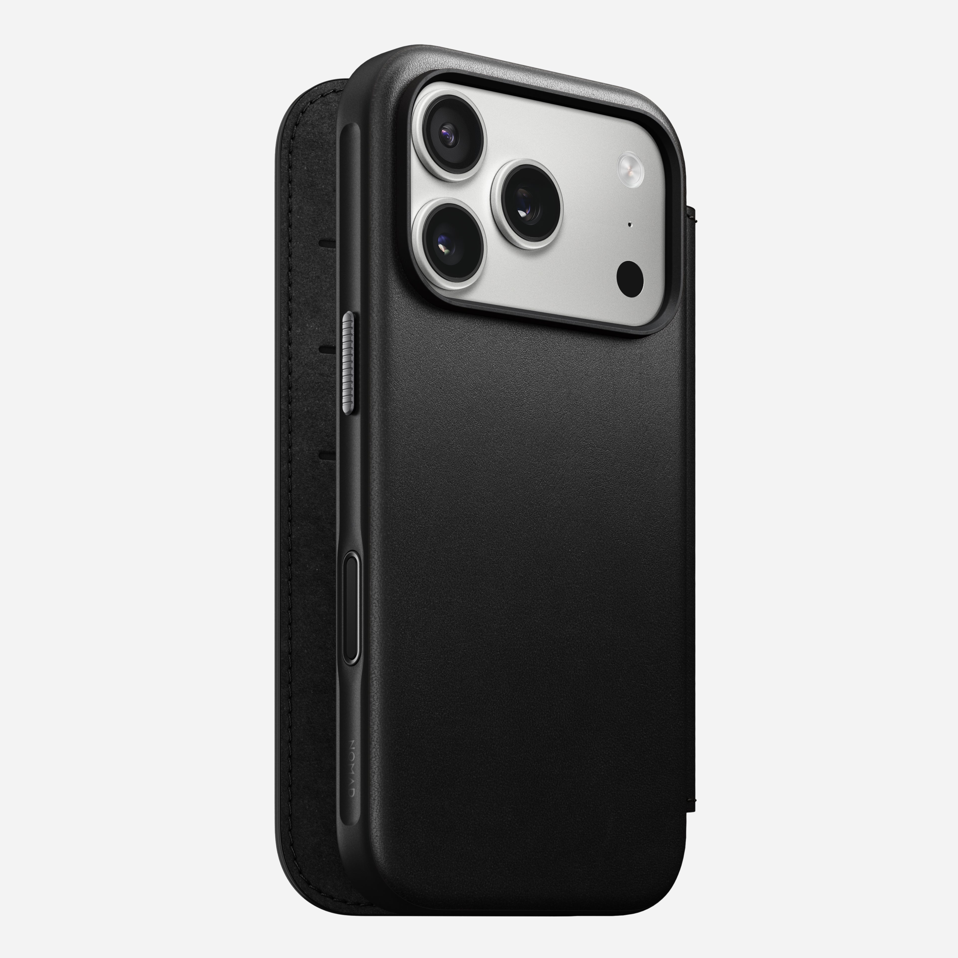 Modern Leather Folio - iPhone 17 Pro | Black | Nomad Leather | NOMAD®
