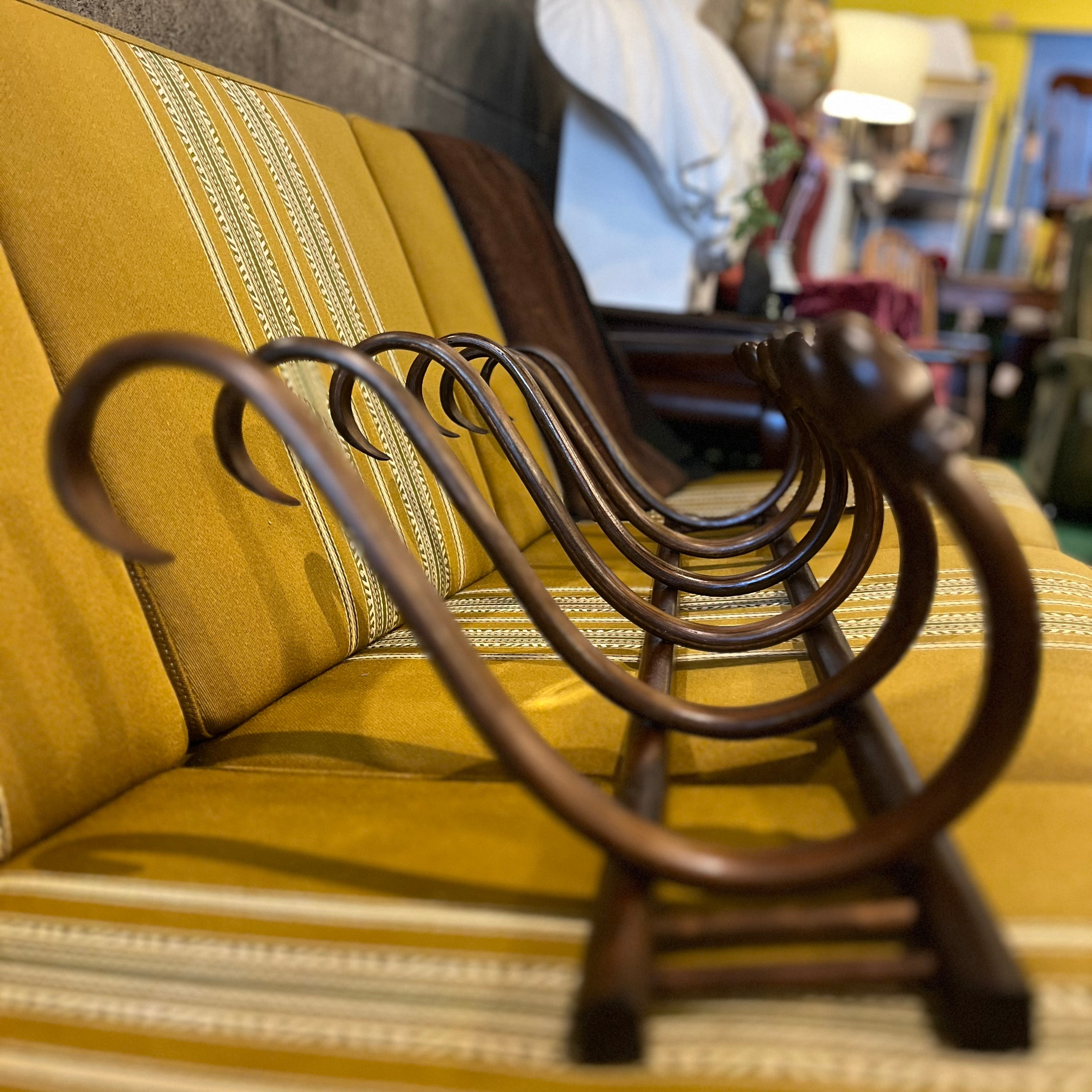 アンティーク 曲木のウォールハンガーラック 中古 コートラック 壁掛け