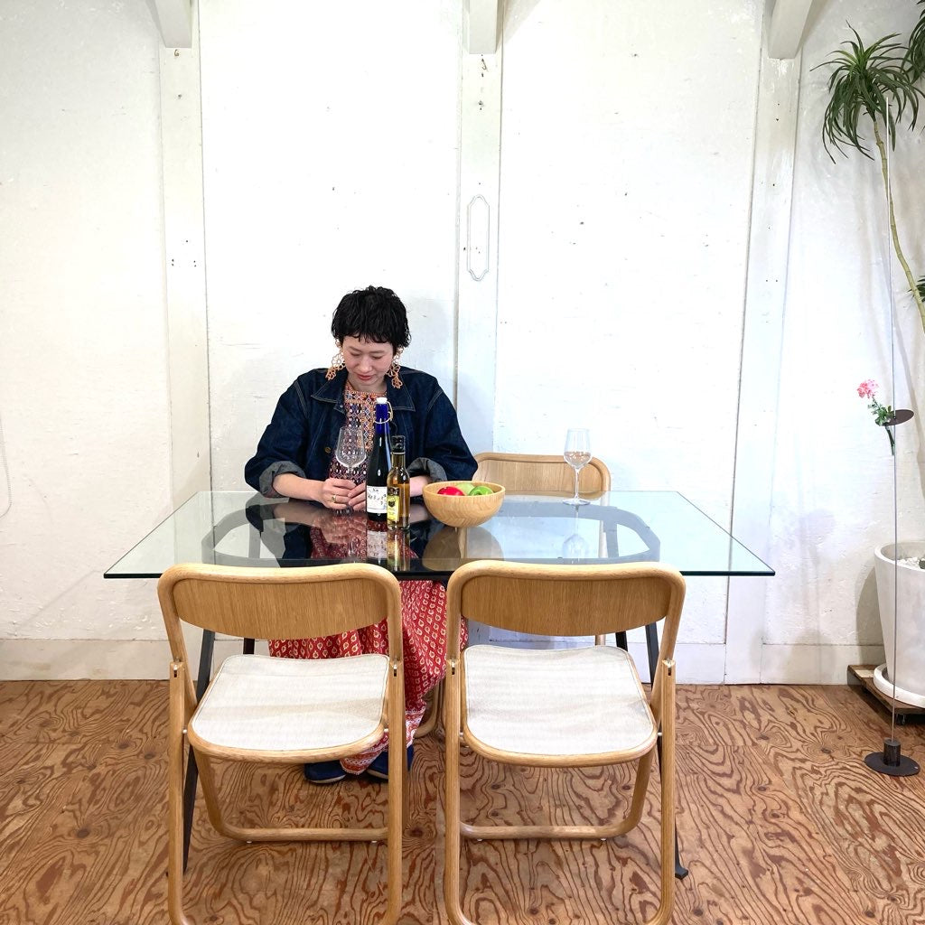 無印良品 / muji ガラス天板 ダイニングテーブル エンツォ・マーリ