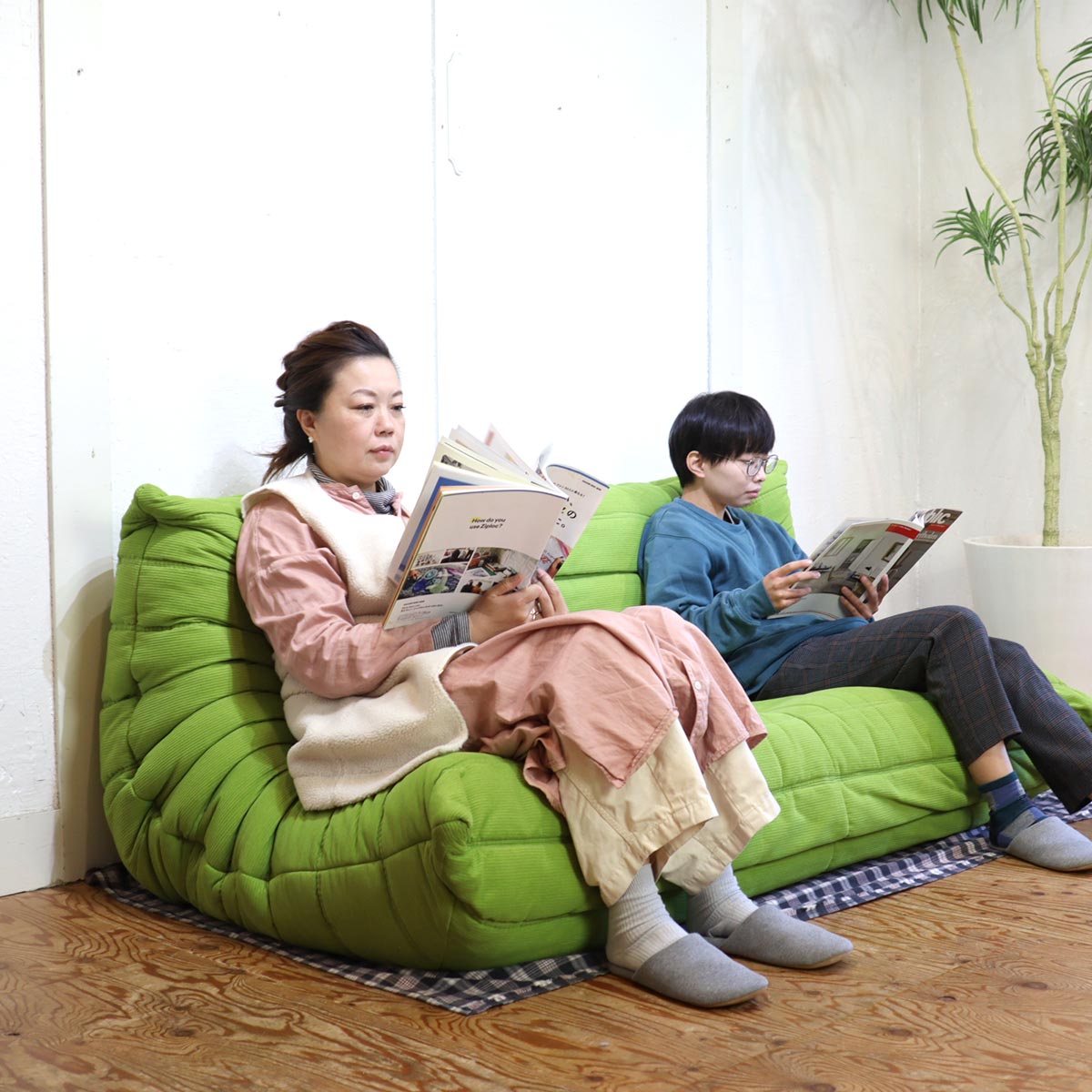 リーン・ロゼ / ligne roset トーゴ トリプルソファ 3人掛け グリーン