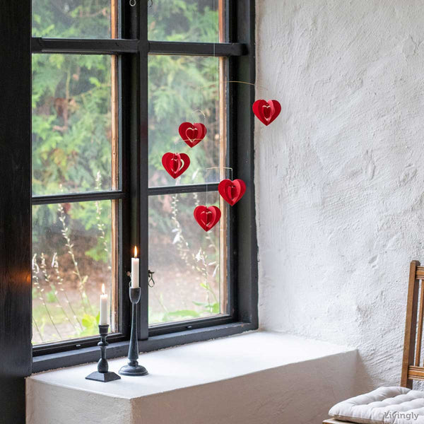 Livingly リビングリー ペーパーモビール ( クララハート / レッド