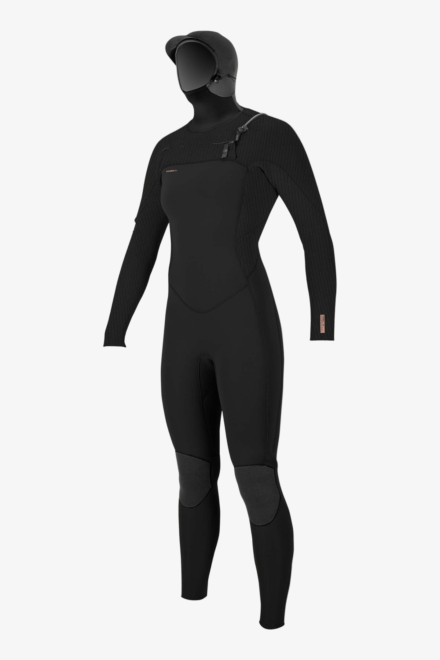 Women's Hyperfreak 4/3+MM Chest Zip Full - Black/black | O'Neill